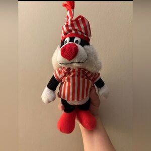 Vintage 1992 warner brothers Christmas McDonalds Looney Tunes Plush Sylvester